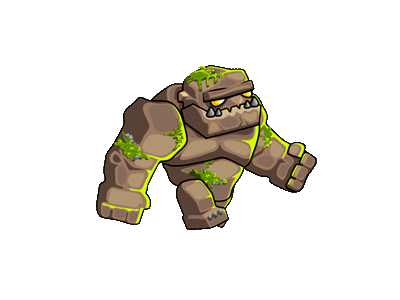 Preview animado de un golem de Elemental TD